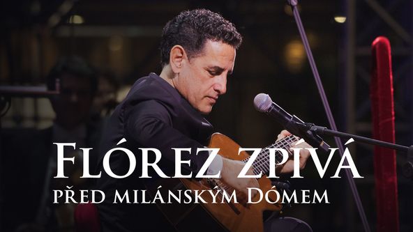 Flórez zpívá před milánským Dómem, Velké operní hlasy… Juan Diego Flórez