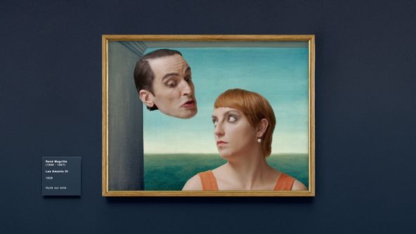 Úsměvná galerie: René Magritte - Milenci III (1/3)