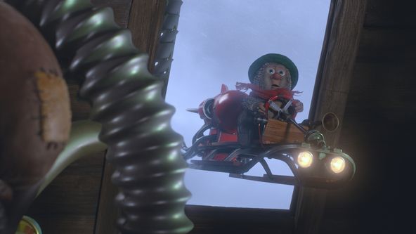 Sluník a Ludvík a sněhový stroj