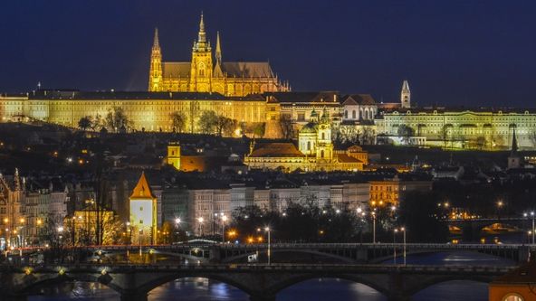 Noční Praha